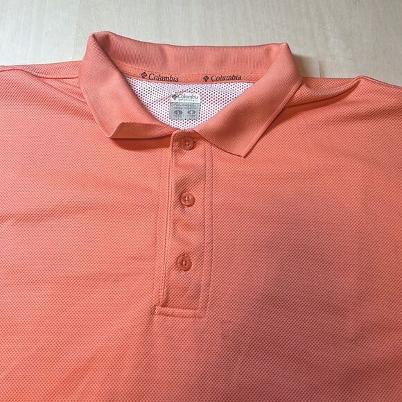 Columbia‎ PFG Polo Shirt Mens Large Salomon color - Picture 2 of 7